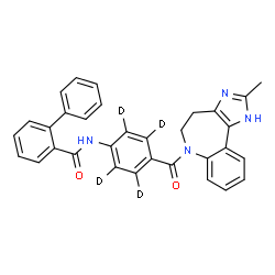 ChemSpider 2D Image | Conivaptan-d4 | C32H22D4N4O2