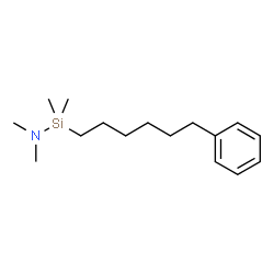 ChemSpider 2D Image | N,N,1,1-Tetramethyl-1-(6-phenylhexyl)silanamine | C16H29NSi