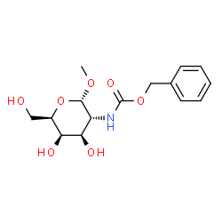 ChemSpider 2D Image | Methyl 2-{[(benzyloxy)carbonyl]amino}-2-deoxy-alpha-D-galactopyranoside | C15H21NO7