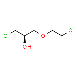 ChemSpider 2D Image | (2R)-1-Chloro-3-(2-chloroethoxy)-2-propanol | C5H10Cl2O2