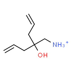ChemSpider 2D Image | 2-Allyl-2-hydroxy-4-penten-1-aminium | C8H16NO