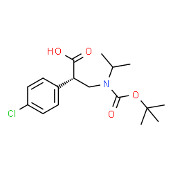 ChemSpider 2D Image | (2S)-2-(4-Chlorophenyl)-3-(isopropyl{[(2-methyl-2-propanyl)oxy]carbonyl}amino)propanoic acid | C17H24ClNO4
