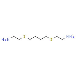 ChemSpider 2D Image | 2,2'-(1,4-Butanediyldisulfanediyl)diethanamine | C8H20N2S2