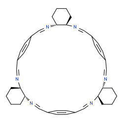 ChemSpider 2D Image | (2Z,4R,9R,10Z,16Z,18R,23R,24Z,30Z,32R,37R,38Z)-3,10,17,24,31,38-Hexaazaheptacyclo[38.2.2.2~12,15~.2~26,29~.0~4,9~.0~18,23~.0~32,37~]octatetraconta-1(42),2,10,12,14,16,24,26,28,30,38,40,43,45,47-pentad
ecaene | C42H48N6
