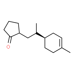 ChemSpider 2D Image | 2-{(2S)-2-[(1R)-4-Methyl-3-cyclohexen-1-yl]propyl}cyclopentanone | C15H24O