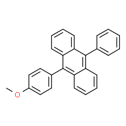 ChemSpider 2D Image | 9-(4-Methoxyphenyl)-10-phenylanthracene | C27H20O
