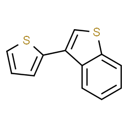 ChemSpider 2D Image | 3-(2-Thienyl)-1-benzothiophene | C12H8S2