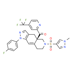 ChemSpider 2D Image | relacorilant | C27H22F4N6O3S