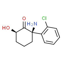 ChemSpider 2D Image | (2R,6R) 6-hydroxynorketamine | C12H14ClNO2