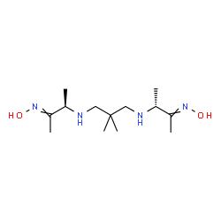 ChemSpider 2D Image | N,N'-Bis[(2R)-3-(hydroxyimino)-2-butanyl]-2,2-dimethyl-1,3-propanediamine | C13H28N4O2