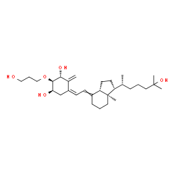 ChemSpider 2D Image | (1R,2R,3R,5Z)-2-(3-Hydroxypropoxy)-9,10-secocholesta-5,7,10-triene-1,3,25-triol | C30H50O5