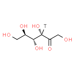 ChemSpider 2D Image | D-(C~3~-~3~H)Psicose | C6H11TO6