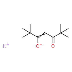 ChemSpider 2D Image | Potassium 2,2,6,6-tetramethyl-5-oxo-3-hepten-3-olate | C11H19KO2