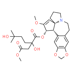 ChemSpider 2D Image | O~3~-[2,5-Dihydroxy-2-(2-methoxy-2-oxoethyl)-5-methylhexanoyl]cephalotaxine | C28H37NO9
