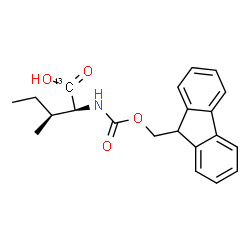 ChemSpider 2D Image | N-[(9H-Fluoren-9-ylmethoxy)carbonyl]-L-(1-~13~C)isoleucine | C2013CH23NO4
