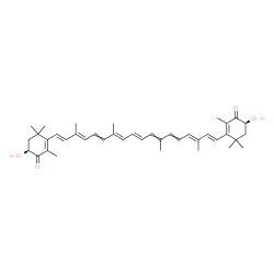 ChemSpider 2D Image | (3S,3'S)-3,3'-Dihydroxy-beta,beta-carotene-4,4'-dione | C40H52O4