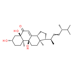ChemSpider 2D Image | (3beta,5alpha)-3,5,9-Trihydroxyergosta-7,22-dien-6-one | C28H44O4