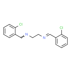 ChemSpider 2D Image | (E)-N,N'-1,2-Ethanediylbis[1-(2-chlorophenyl)methanimine] | C16H14Cl2N2