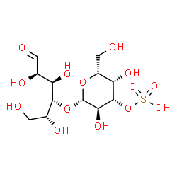 ChemSpider 2D Image | 4-O-(3-O-Sulfo-beta-D-galactopyranosyl)-D-glucose | C12H22O14S