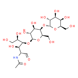 ChemSpider 2D Image | alpha-D-Galactopyranosyl-(1->4)-beta-D-galactopyranosyl-(1->4)-2-acetamido-2-deoxy-D-glucose | C20H35NO16