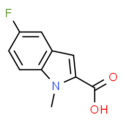 ChemSpider 2D Image | 5-fluoro-1-methylindole-2-carboxylic acid | C10H8FNO2