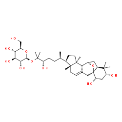 ChemSpider 2D Image | (1S,3R,5S,7R,10S,24S)-1,3,24-Trihydroxy-4,4,14-trimethyl-7,10-epoxy-9,19-cyclo-9,10-secocholest-9(11)-en-25-yl beta-D-glucopyranoside | C36H60O10