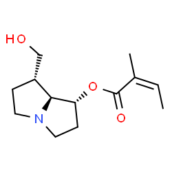 ChemSpider 2D Image | (1R,7S,7aS)-7-(Hydroxymethyl)hexahydro-1H-pyrrolizin-1-yl (2Z)-2-methyl-2-butenoate | C13H21NO3