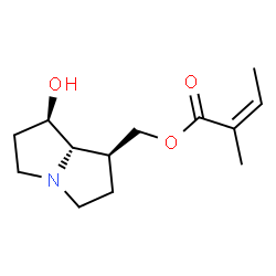 ChemSpider 2D Image | [(1S,7R,7aS)-7-Hydroxyhexahydro-1H-pyrrolizin-1-yl]methyl (2Z)-2-methyl-2-butenoate | C13H21NO3