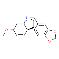 ChemSpider 2D Image | (3alpha,13beta)-3-Methoxy-1,2-didehydrocrinan | C17H19NO3