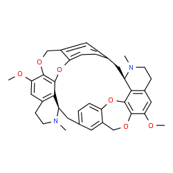 ChemSpider 2D Image | (1R,17R)-11,27-Dimethoxy-16,32-dimethyl-9,25,35,39-tetraoxa-16,32-diazanonacyclo[20.10.3.3~6,13~.1~3,7~.1~19,23~.0~10,38~.0~17,37~.0~26,34~.0~29,33~]tetraconta-3(40),4,6,10,12,19(36),20,22,26,28,33,37
-dodecaene | C38H38N2O6