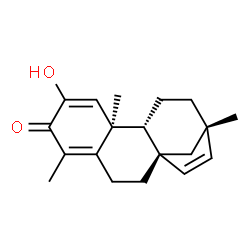 ChemSpider 2D Image | (1R,9R,10R,13S)-7-Hydroxy-5,9,13-trimethyltetracyclo[11.2.1.0~1,10~.0~4,9~]hexadeca-4,7,14-trien-6-one | C19H24O2