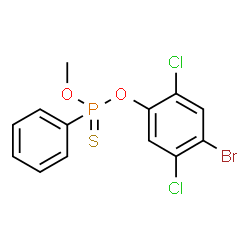 ChemSpider 2D Image | O-(4-Brom-2,5-dichlorphenyl)-O-methyl-phenylphosphonothioat | C13H10BrCl2O2PS