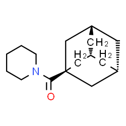 ChemSpider 2D Image | (3R,5S)-Adamantan-1-yl(1-piperidinyl)methanone | C16H25NO