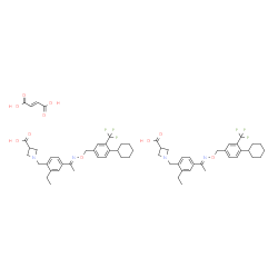 ChemSpider 2D Image | Siponimod Fumarate | C62H74F6N4O10