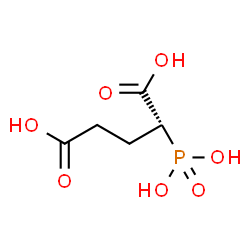 ChemSpider 2D Image | (2R)-2-Phosphonopentanedioic acid | C5H9O7P