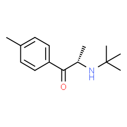 ChemSpider 2D Image | (2S)-1-(4-Methylphenyl)-2-[(2-methyl-2-propanyl)amino]-1-propanone | C14H21NO