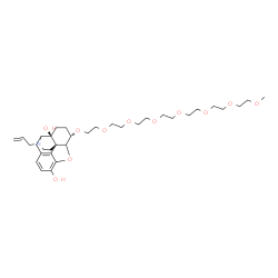 ChemSpider 2D Image | (6alpha)-17-Allyl-6-(2,5,8,11,14,17,20-heptaoxadocosan-22-yloxy)-4,5-epoxymorphinan-3,14-diol | C34H53NO11