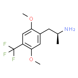 ChemSpider 2D Image | (2S)-1-[2,5-Dimethoxy-4-(trifluoromethyl)phenyl]-2-propanamine | C12H16F3NO2