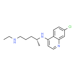 ChemSpider 2D Image | (-)-Desethylchloroquine | C16H22ClN3