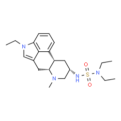 ChemSpider 2D Image | N,N-Diethyl-N'-[(8alpha,10beta)-1-ethyl-6-methylergolin-8-yl]sulfuric diamide | C21H32N4O2S