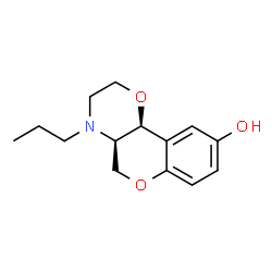 ChemSpider 2D Image | (4aR,10bS)-4-Propyl-3,4,4a,10b-tetrahydro-2H,5H-chromeno[4,3-b][1,4]oxazin-9-ol | C14H19NO3