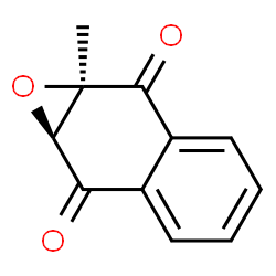ChemSpider 2D Image | (1aR,7aS)-1a-Methyl-1a,7a-dihydronaphtho[2,3-b]oxirene-2,7-dione | C11H8O3