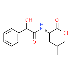 ChemSpider 2D Image | N-[Hydroxy(phenyl)acetyl]-L-leucine | C14H19NO4