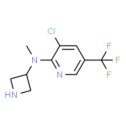 ChemSpider 2D Image | N-(3-Azetidinyl)-3-chloro-N-methyl-5-(trifluoromethyl)-2-pyridinamine | C10H11ClF3N3
