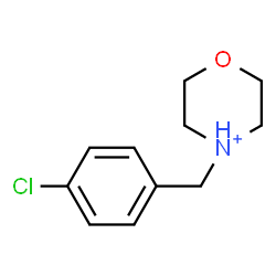 ChemSpider 2D Image | 4-(4-Chlorobenzyl)morpholin-4-ium | C11H15ClNO