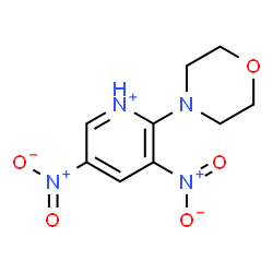 ChemSpider 2D Image | 2-(4-Morpholinyl)-3,5-dinitropyridinium | C9H11N4O5