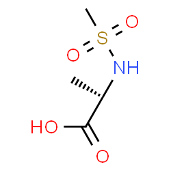 ChemSpider 2D Image | N-(Methylsulfonyl)-L-alanine | C4H9NO4S