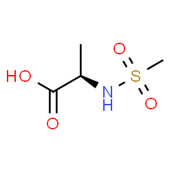 ChemSpider 2D Image | N-(Methylsulfonyl)-D-alanine | C4H9NO4S