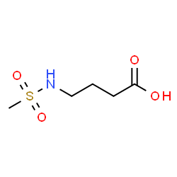 ChemSpider 2D Image | 4-[(Methylsulfonyl)amino]butanoic acid | C5H11NO4S