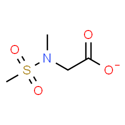ChemSpider 2D Image | [Methyl(methylsulfonyl)amino]acetate | C4H8NO4S